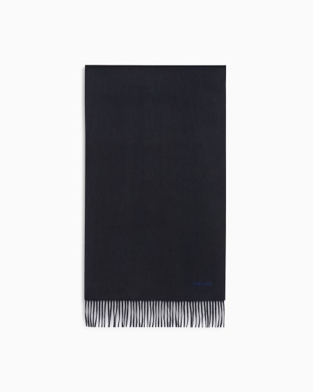 a|x armani exchange Cashmere stole with fringing