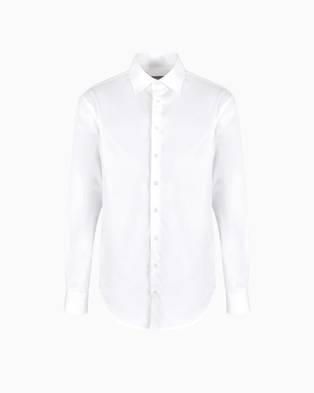a|x armani exchange Classic shirt in cotton twill