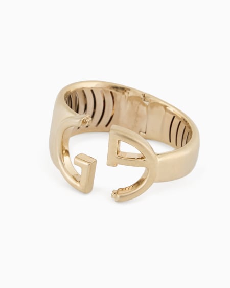 A|x Armani Exchange Contoured GA Logo Bracelet