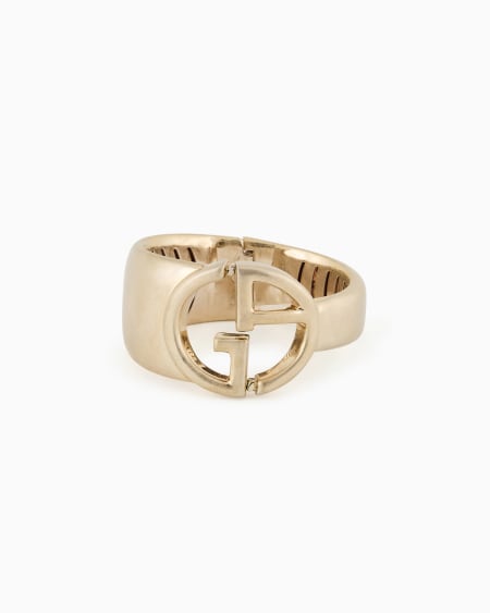 a|x armani exchange Contoured GA logo bracelet