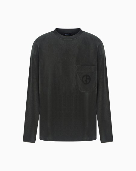 a|x armani exchange Cotton-blend crew-neck jumper
