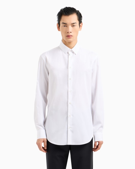 A|x Armani Exchange Cotton Canvas Shirt