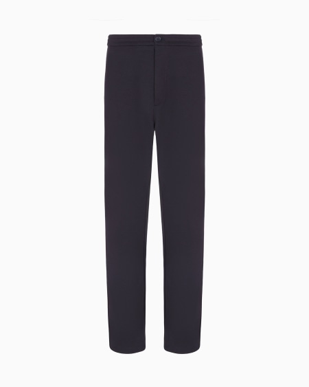 a|x armani exchange Cotton double-jersey trousers