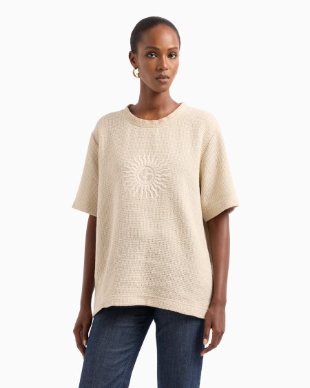 A|x Armani Exchange Cotton T-shirt With Embroidery