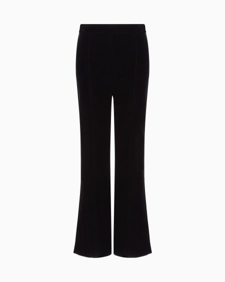 a|x armani exchange Cropped trousers in velvet