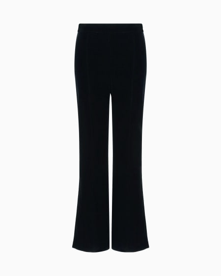 a|x armani exchange Cropped trousers in velvet