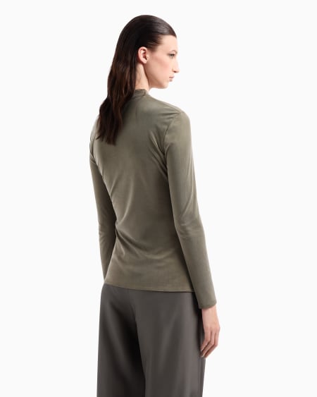 A|x Armani Exchange Cupro Jersey Jumper