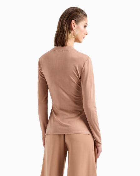 A|x Armani Exchange Cupro Jersey Jumper