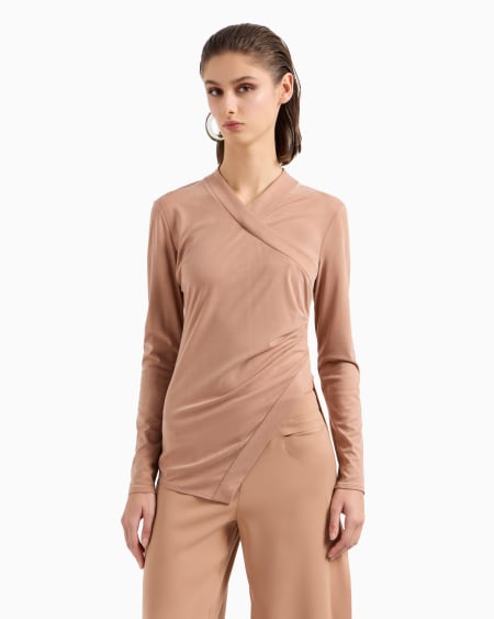 A|x Armani Exchange Cupro Jersey Jumper