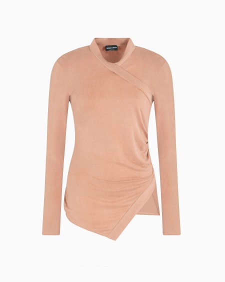 a|x armani exchange Cupro jersey jumper