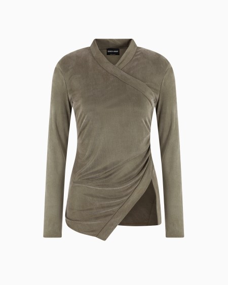 a|x armani exchange Cupro jersey jumper