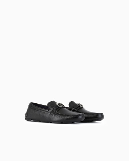 A|x Armani Exchange Deerskin Loafers