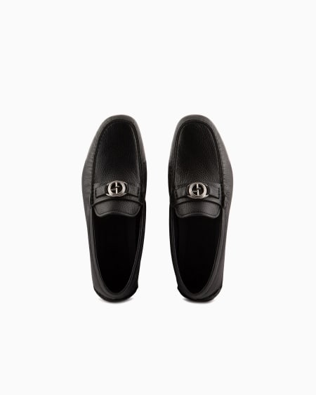 A|x Armani Exchange Deerskin Loafers