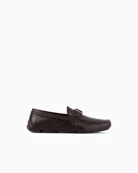 a|x armani exchange Deerskin loafers