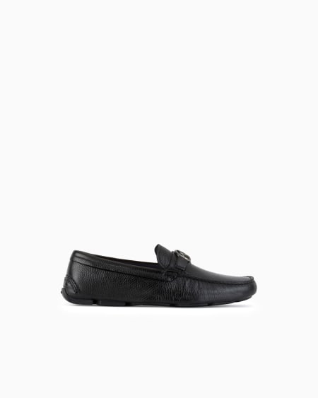a|x armani exchange Deerskin loafers