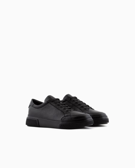 A|x Armani Exchange Deerskin Sneakers