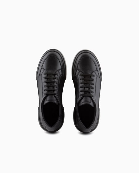 A|x Armani Exchange Deerskin Sneakers