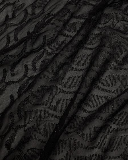 A|x Armani Exchange Embroidered Silk Foulard