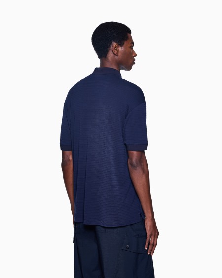 A|x Armani Exchange Embroidered Viscose Polo Shirt