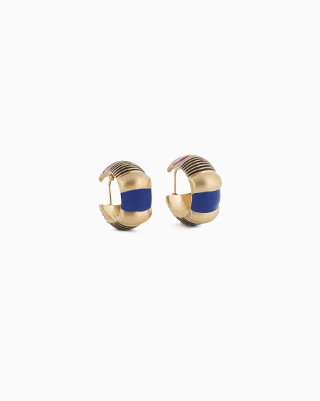 a|x armani exchange Enamelled metal earrings