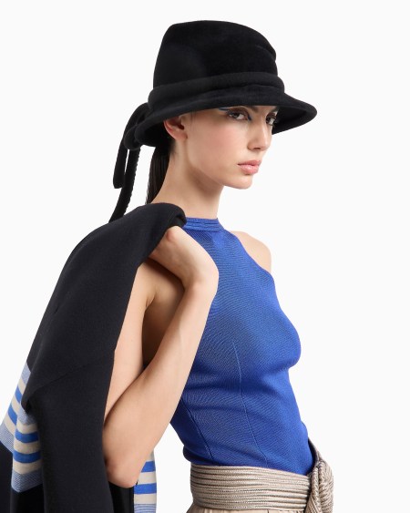 A|x Armani Exchange Felt Hat