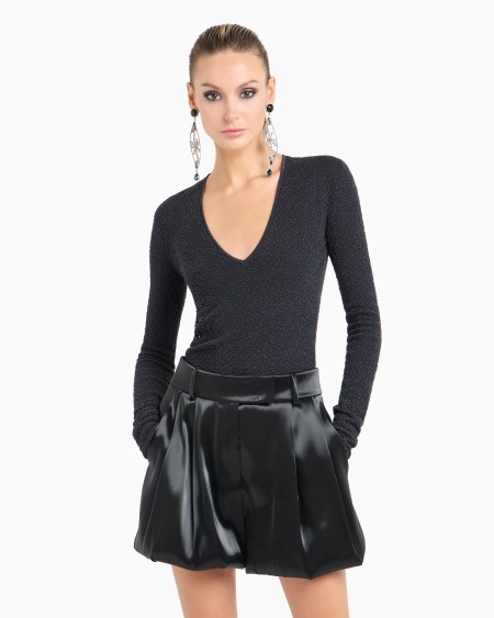 A|x Armani Exchange Fluid Silk Shorts