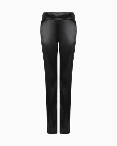 a|x armani exchange Fluid silk straight trousers