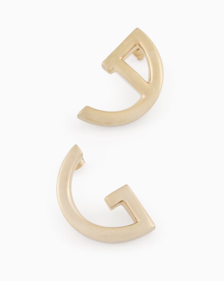 A|x Armani Exchange GA Logo-shaped Earrings