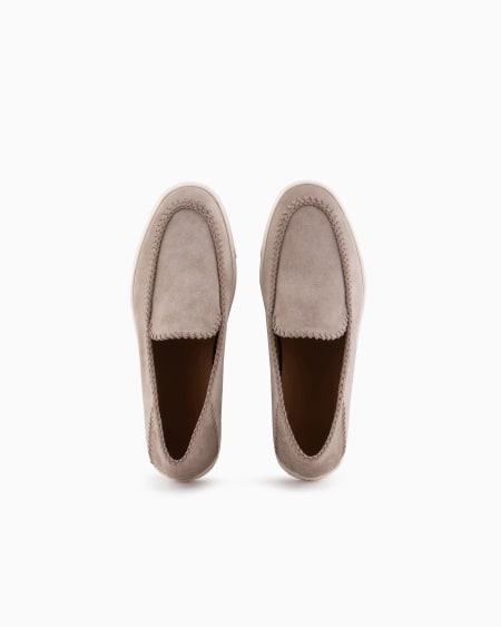 A|x Armani Exchange Galleria 3 Suede Slip-ons