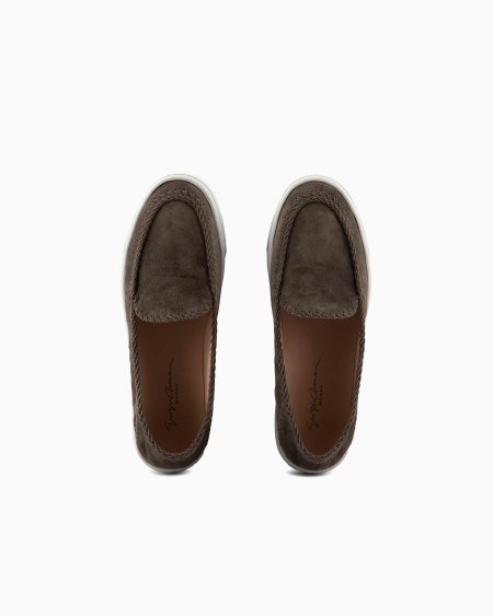 A|x Armani Exchange Galleria 3 Suede Slip-ons
