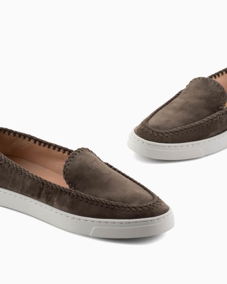 A|x Armani Exchange Galleria 3 Suede Slip-ons