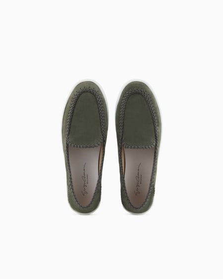 A|x Armani Exchange Galleria 3 Suede Slip-ons