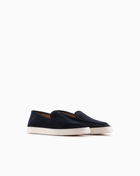 A|x Armani Exchange Galleria 3 Suede Slip-ons