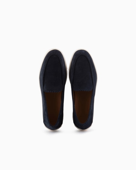 A|x Armani Exchange Galleria 3 Suede Slip-ons