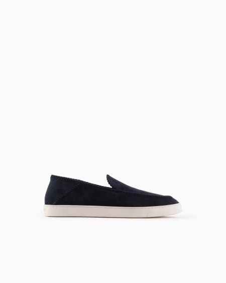 a|x armani exchange Galleria 3 suede slip-ons