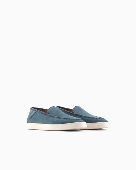 A|x Armani Exchange Galleria 3 Suede Slip-ons