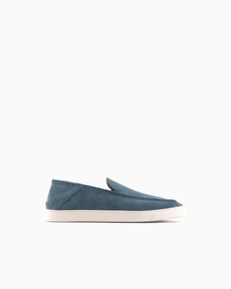 a|x armani exchange Galleria 3 suede slip-ons