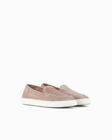 A|x Armani Exchange Galleria 3 Suede Slip-ons