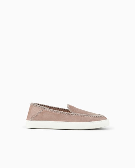a|x armani exchange Galleria 3 Suede slip-ons