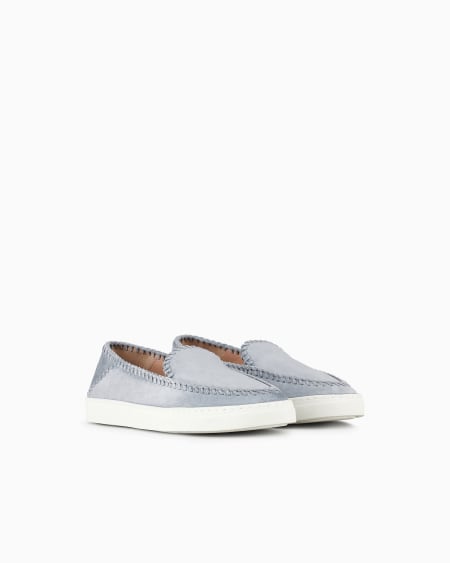 A|x Armani Exchange Galleria 3 Suede Slip-ons