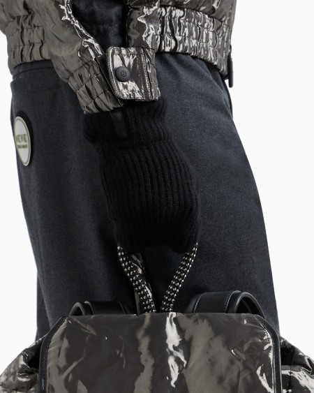 A|x Armani Exchange Gloves In Pure Cashmere Knit