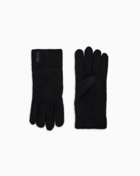 a|x armani exchange Gloves in pure cashmere knit