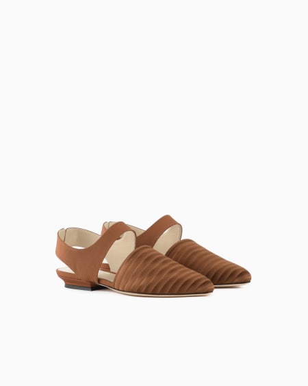 A|x Armani Exchange Grosgrain Ballerinas