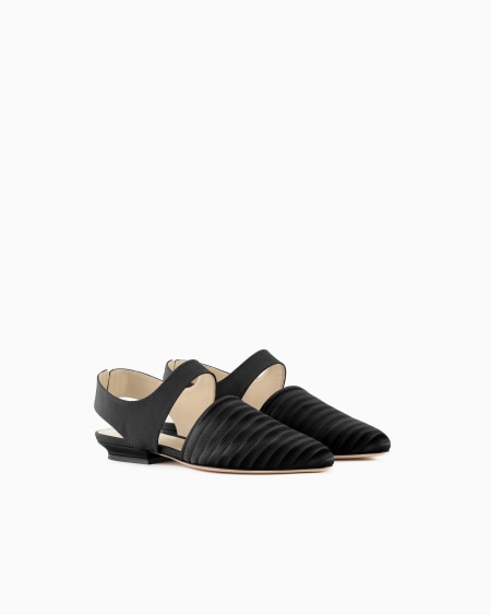 A|x Armani Exchange Grosgrain Ballerinas