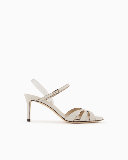 a|x armani exchange Heeled nappa-leather sandals