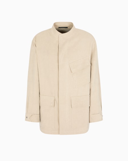 a|x armani exchange Hemp and cotton pea coat