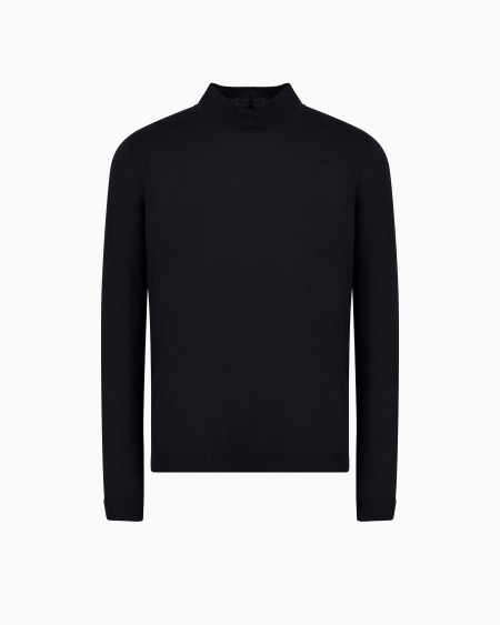 a|x armani exchange Icon cashmere mock-neck jumper