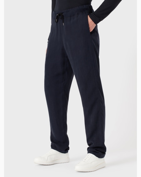 A|x Armani Exchange Icon Cupro Drawstring Trousers
