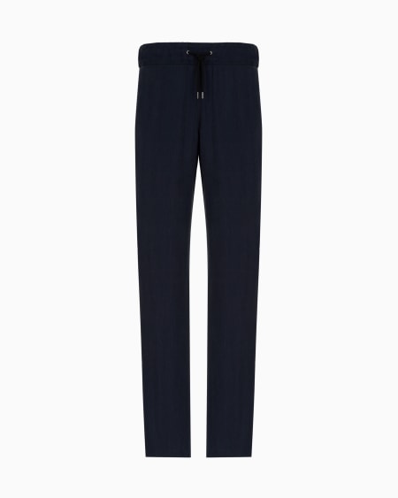 A|x Armani Exchange Icon Cupro Drawstring Trousers