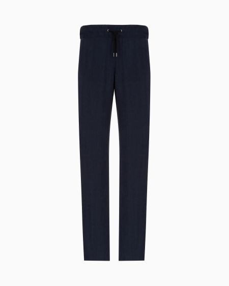A|x Armani Exchange Icon Cupro Drawstring Trousers